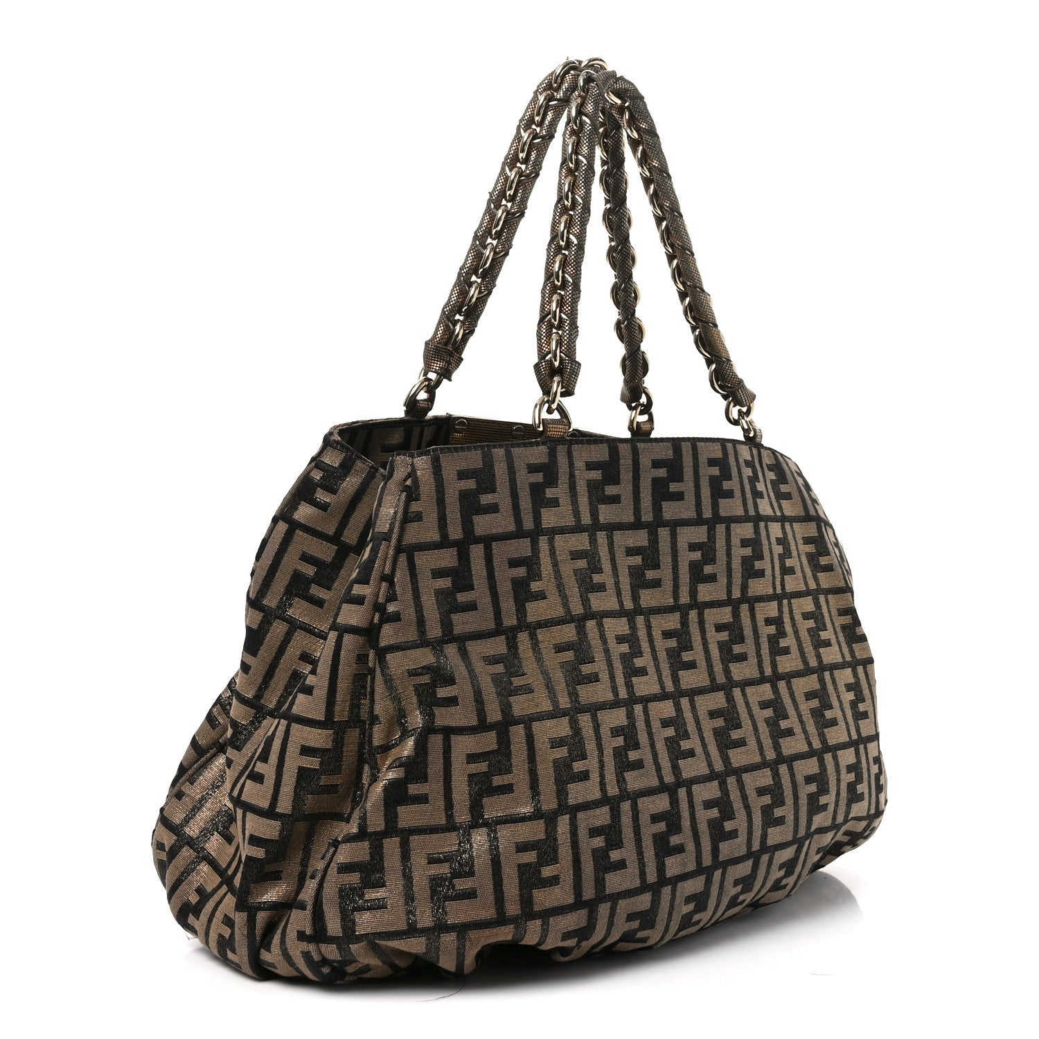Metallic Lurex Zucca Mia Tote Bronze