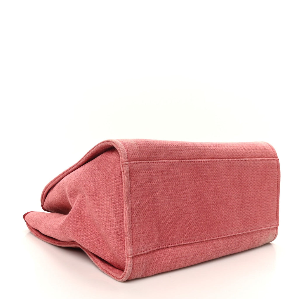 Canvas Medium Deauville Tote Red
