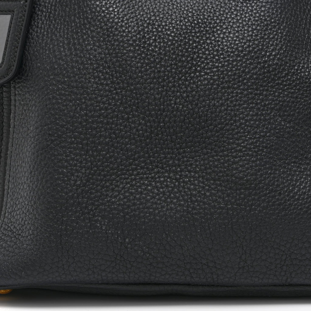 Vitello Daino Tote Black