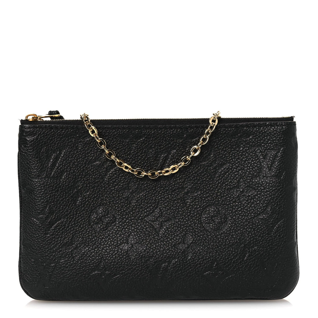 Empreinte Double Zip Pochette Black