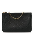 Empreinte Double Zip Pochette Black