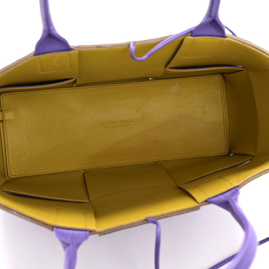 Nappa Maxi Intrecciato Small Arco Tote Purple