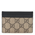 GG Supreme Monogram Calfskin  Holder Beige Black