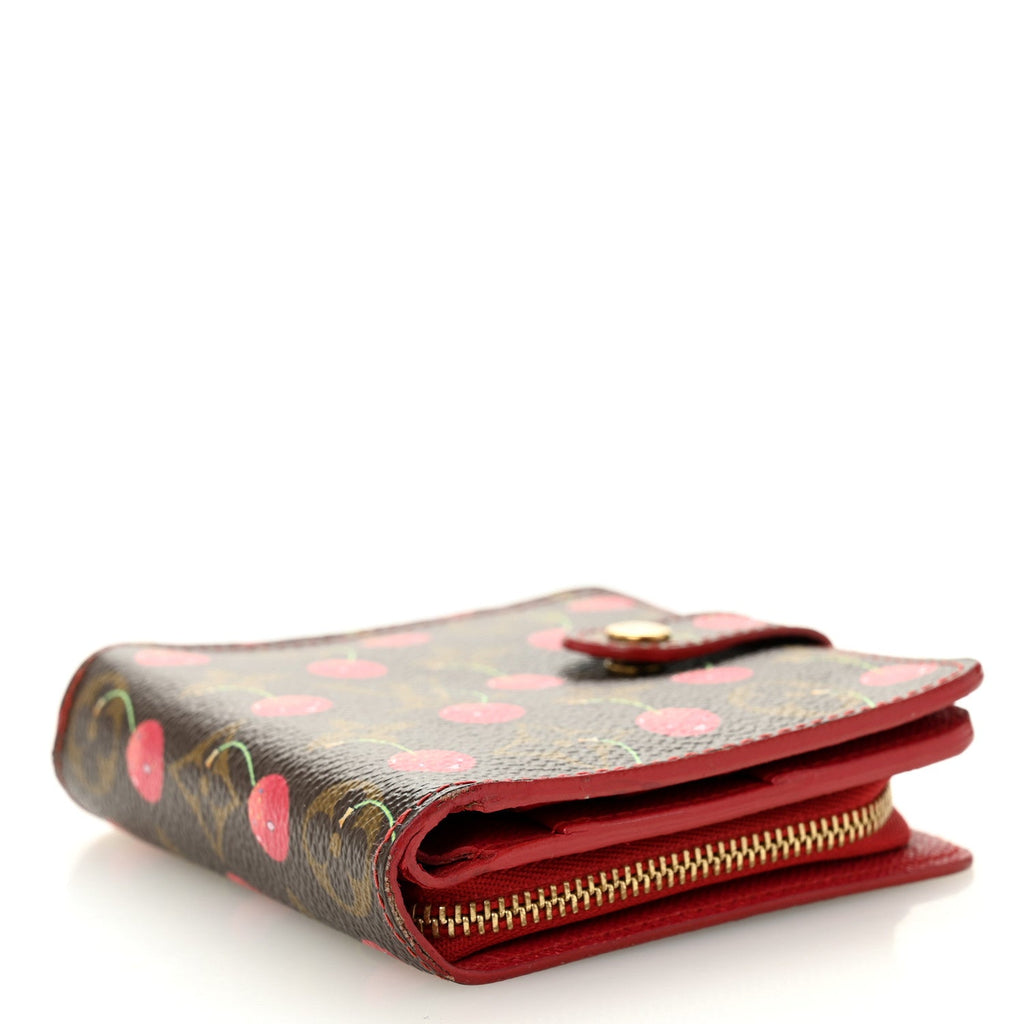 Monogram Cerises Compact Zipped Wallet