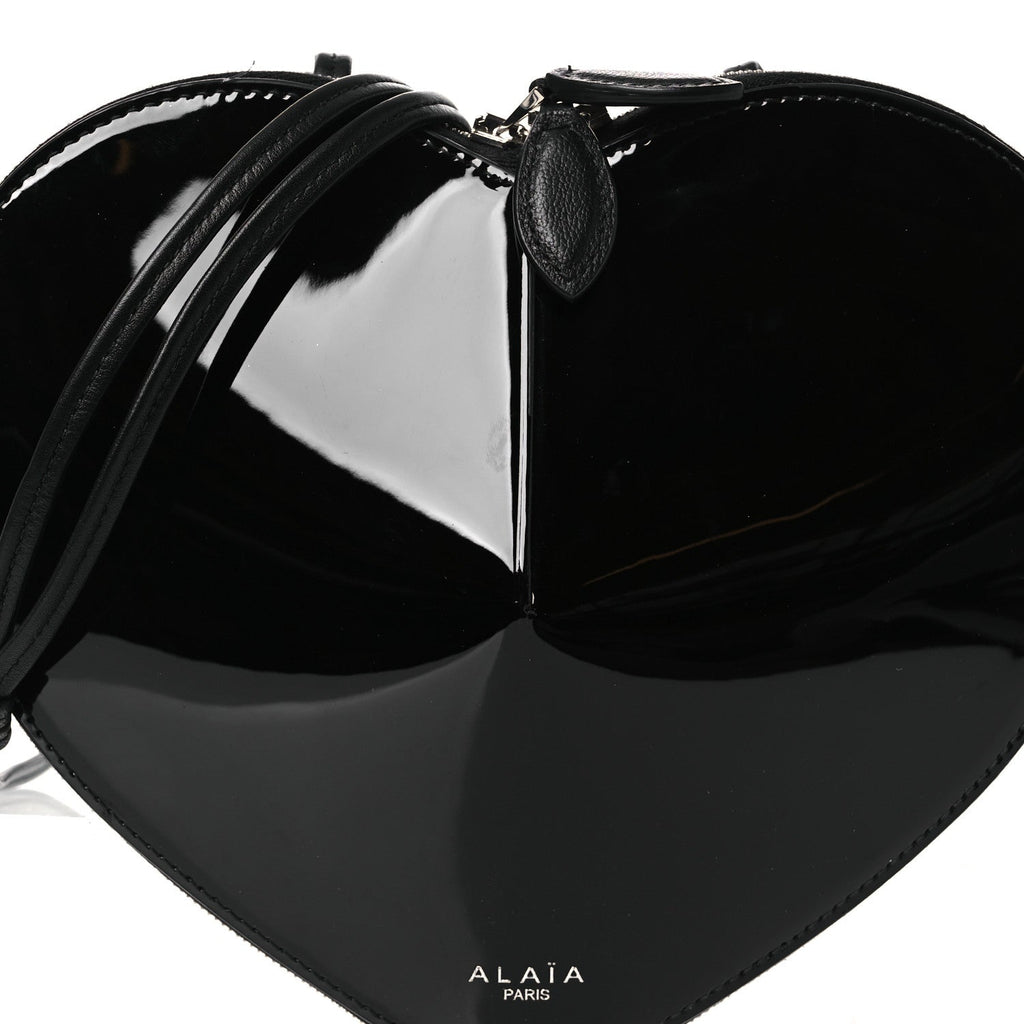 Patent Calfskin Le Coeur Bag Black