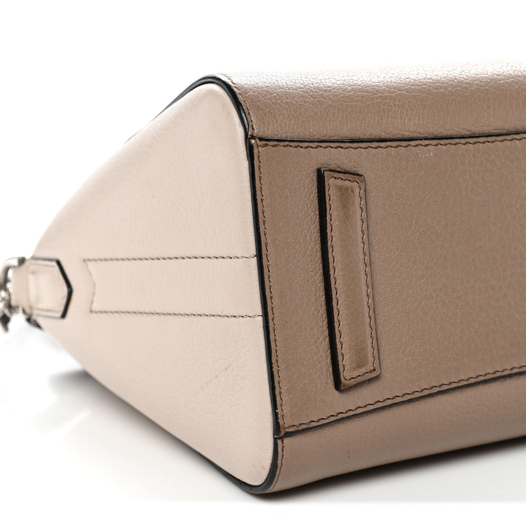 Sugar Goatskin Mini Tri-Color Antigona Linen