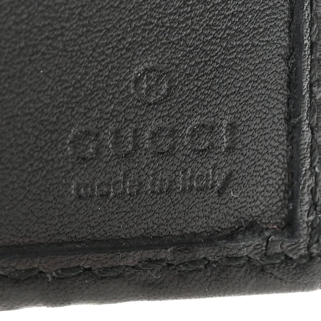 Guccissima Passport Case Black