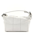 Caviar Square Stitched Bag White