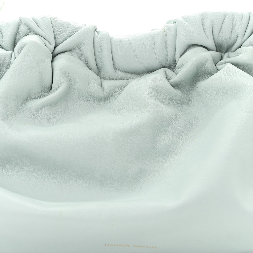 Lambskin Mini Cloud Clutch Seafoam