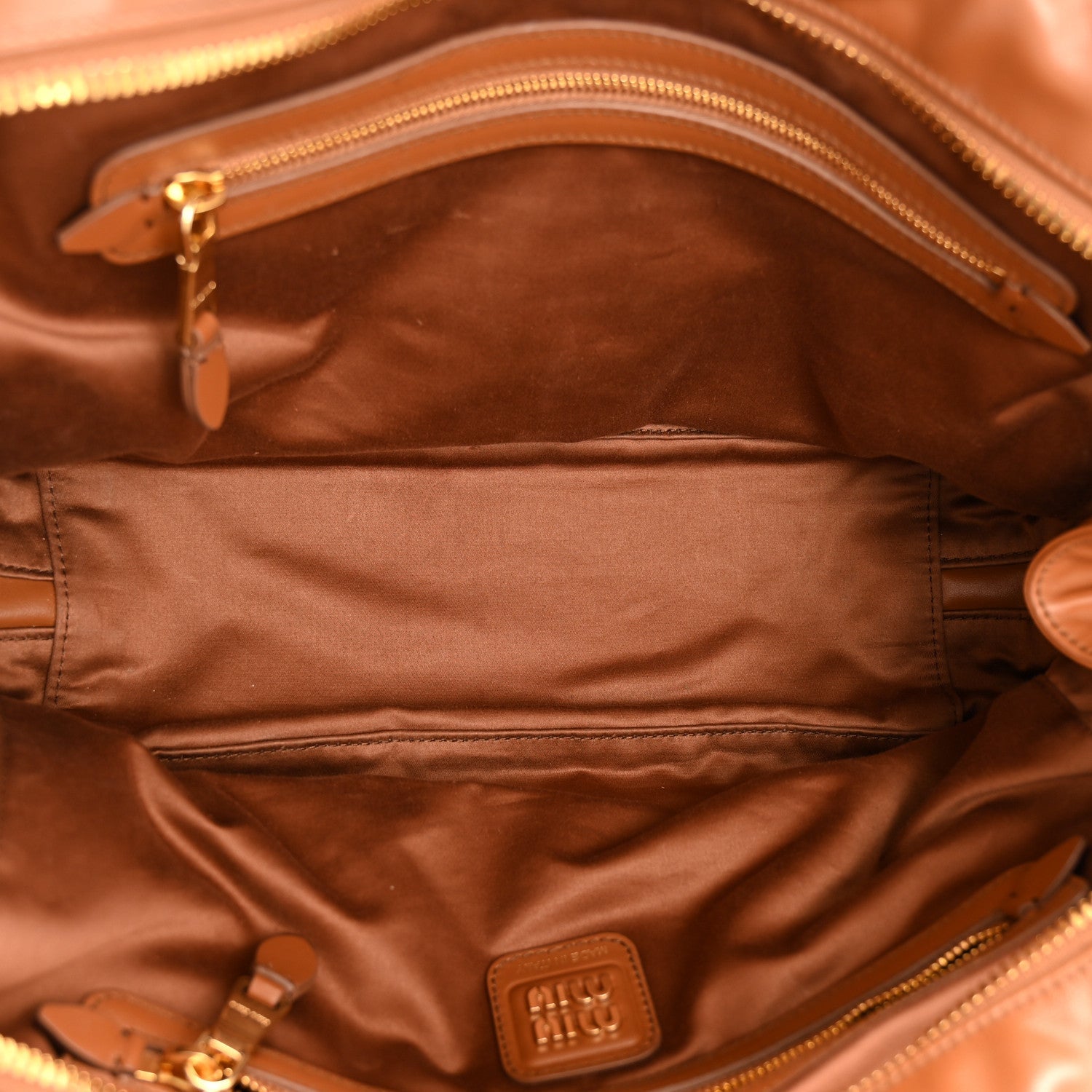 Soft Calf Softy Large Beau Top Handle Bag Cognac