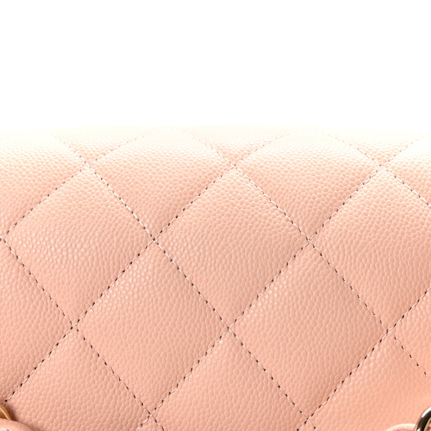 Caviar Quilted Jumbo Double Flap Light Pink