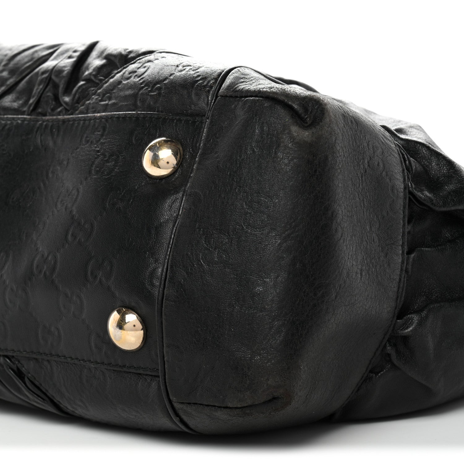 Calfskin Guccissima Full Moon Tote Black