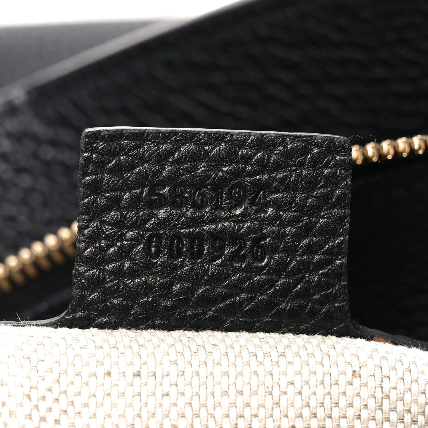 Pebbled Calfskin Large Soho Hobo Black