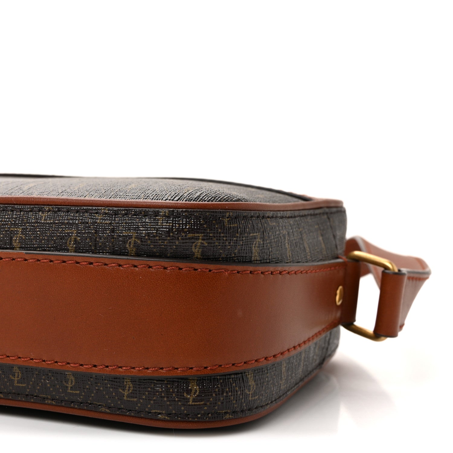Canvas Smooth Calfskin Le Monogramme Camera Bag Chestnut