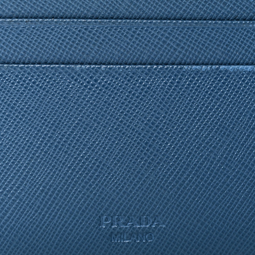 Saffiano Bi-Fold Wallet Cobalto