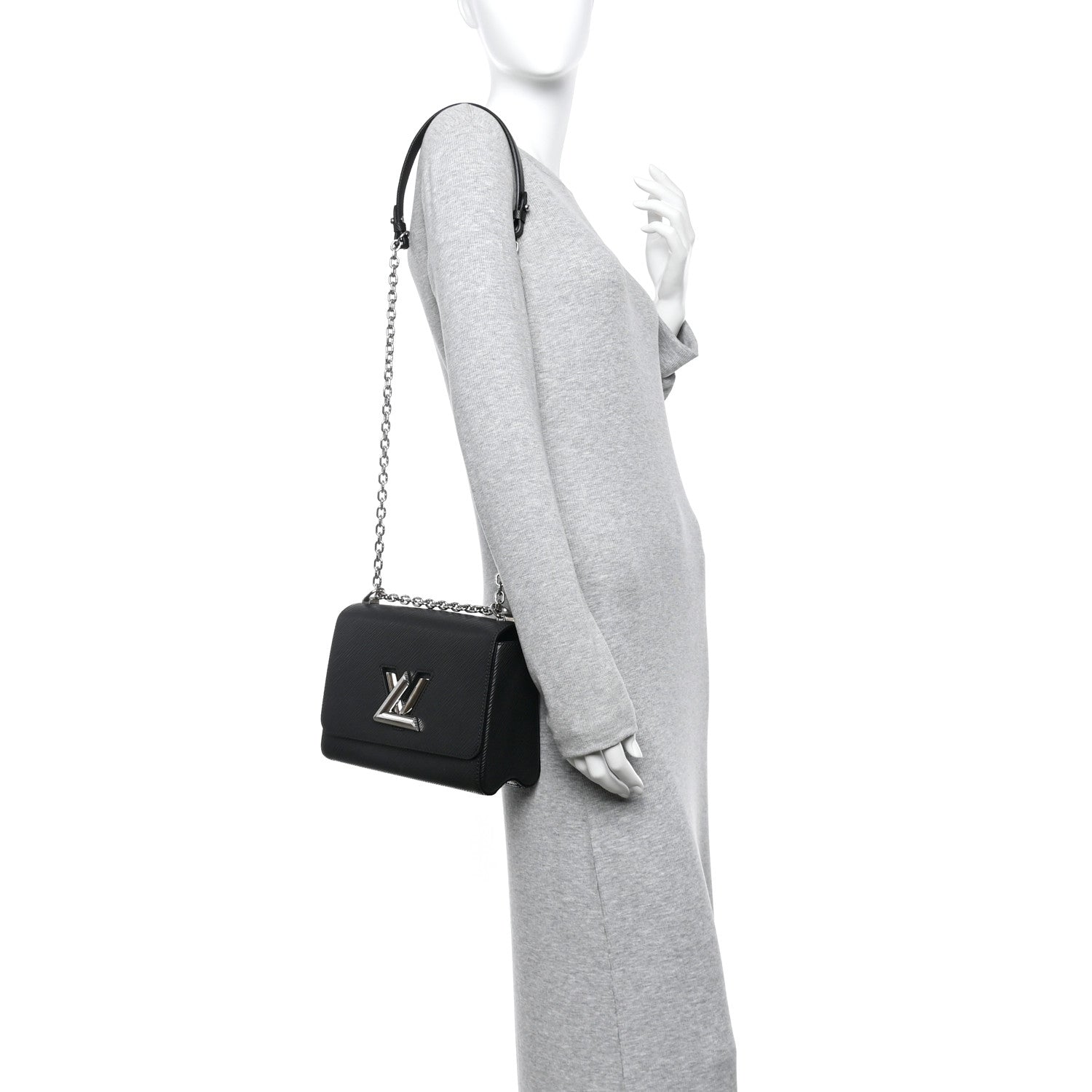 Epi Twist Shoulder Bag MM Black