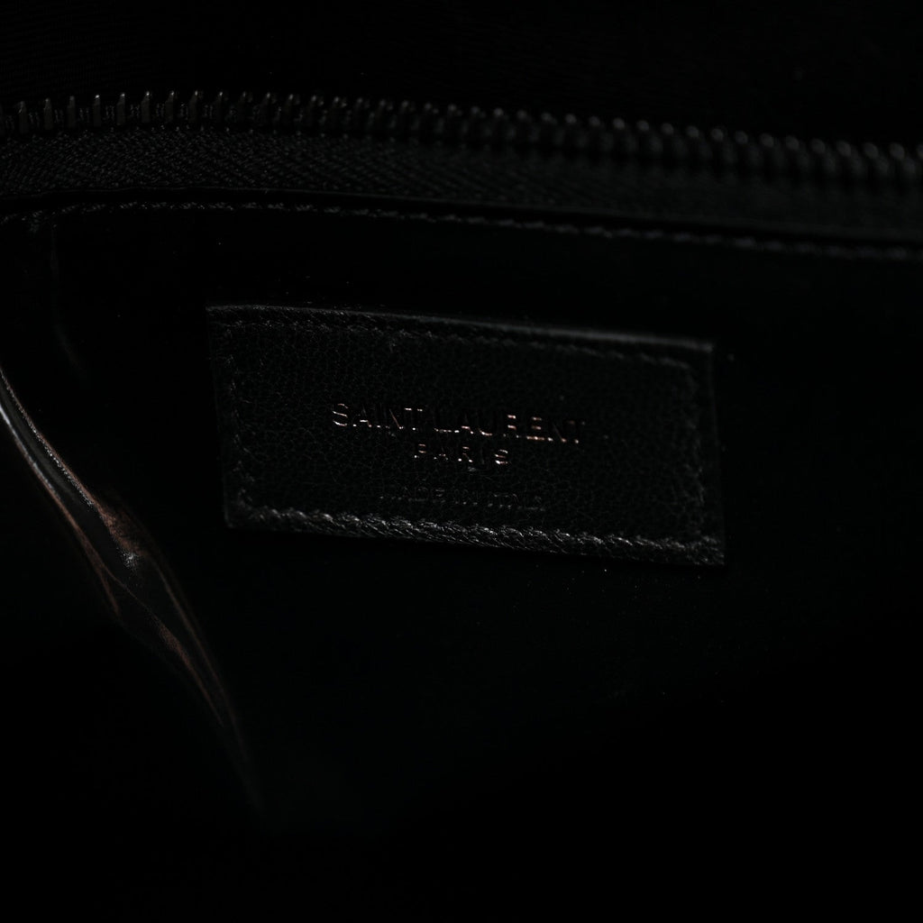 Silktech Canvas Wide Puffer Tote Black