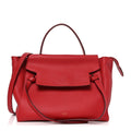 Grained Calfskin Mini Belt Bag Coquelicot