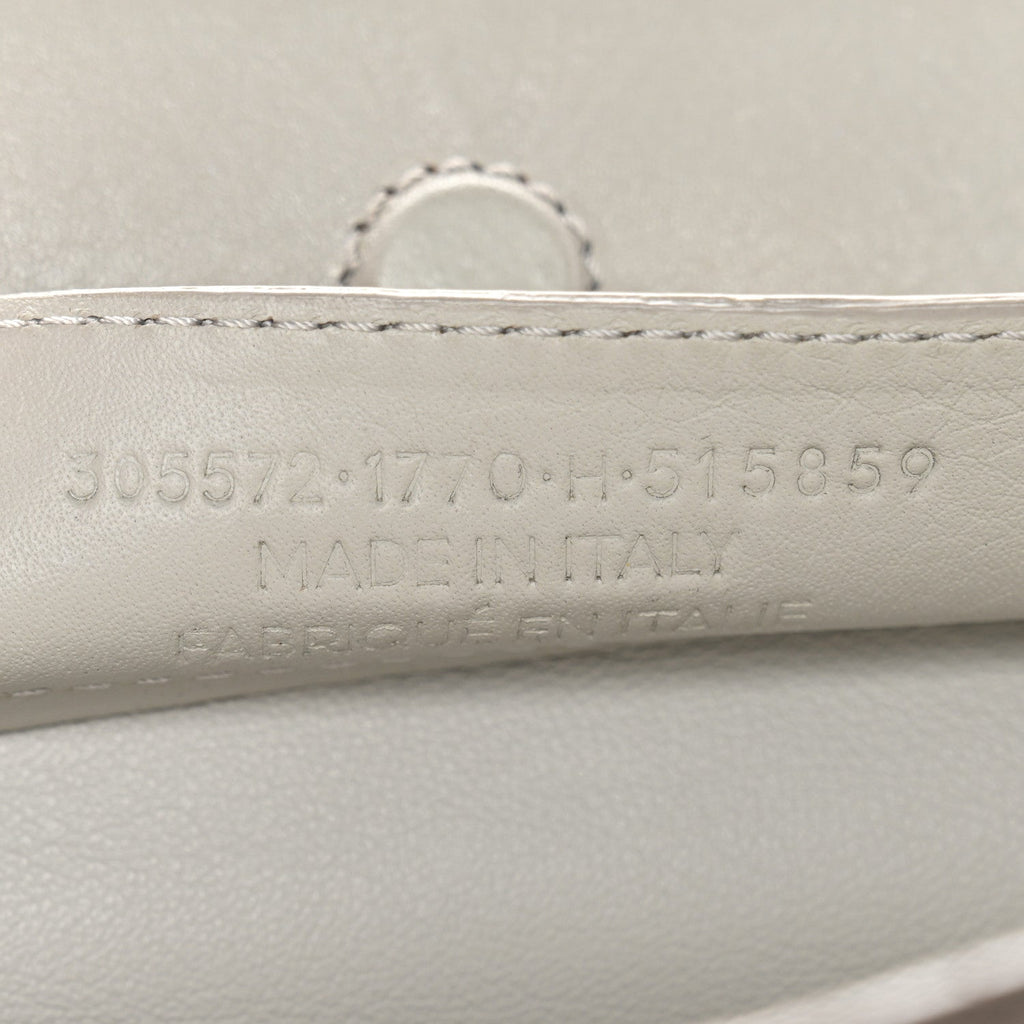Calfskin Papier Mini A4 Zip Around Tote Grey Black