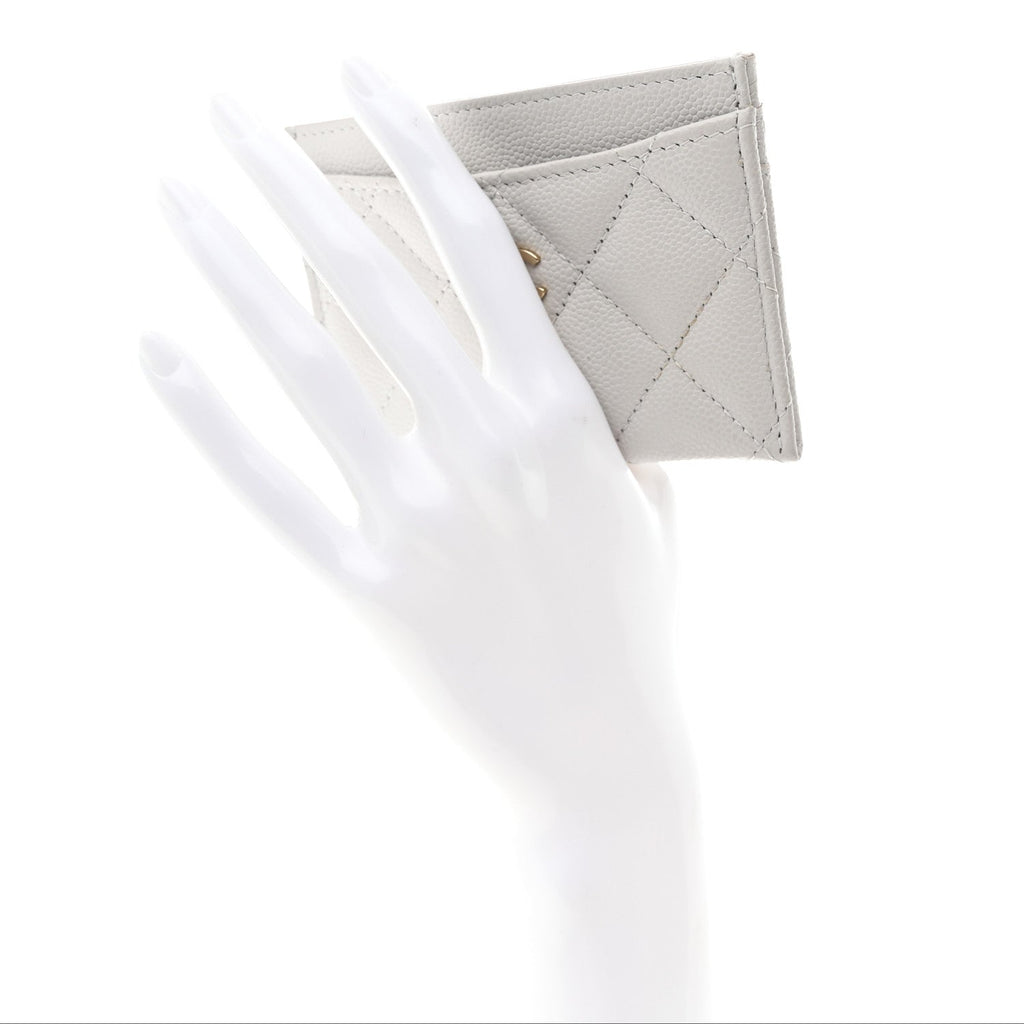 Caviar Quilted  Holder Grey