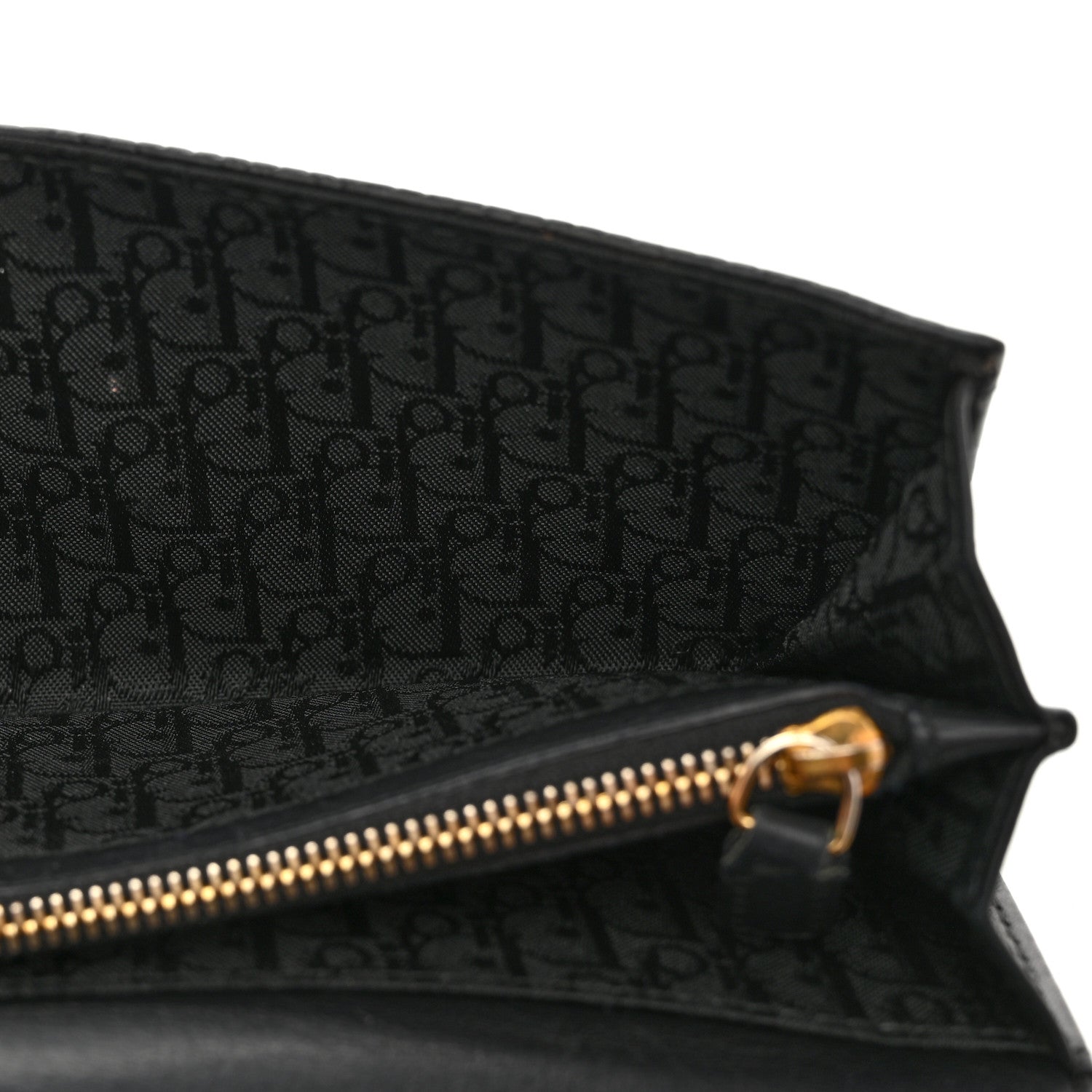 Calfskin Cannage Lady Dior Rendezvous Wallet Black