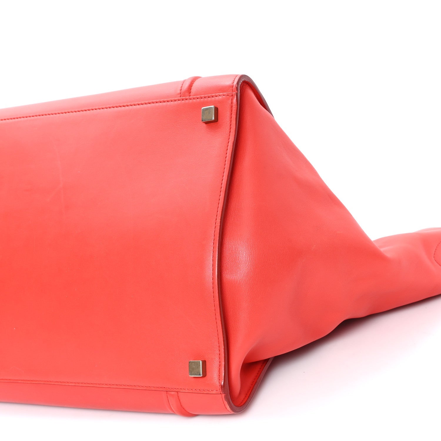 Supple Calfskin Medium Phantom Luggage Vermillion