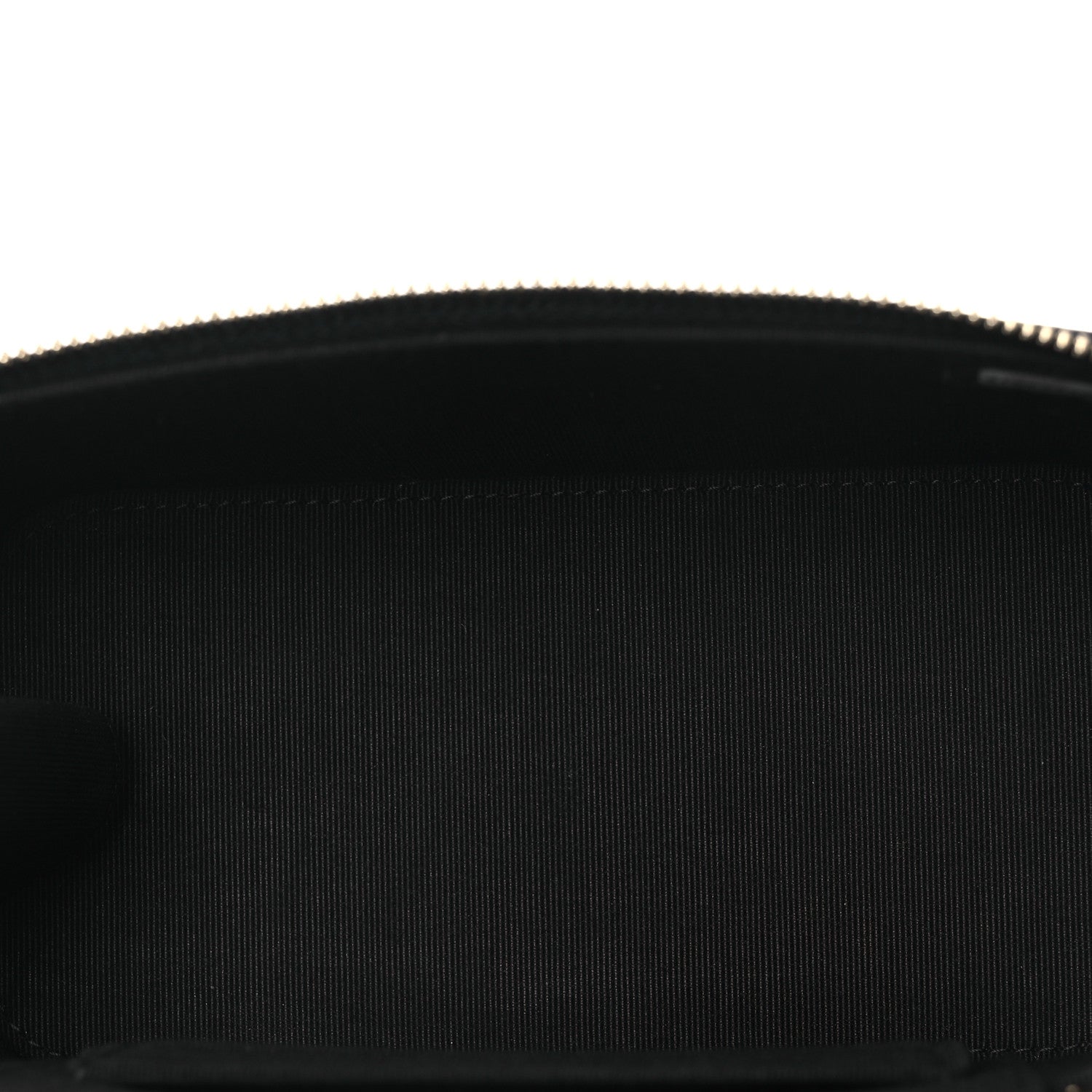 Lambskin Quilted Small Top Handle Vanity Case With Chain Black