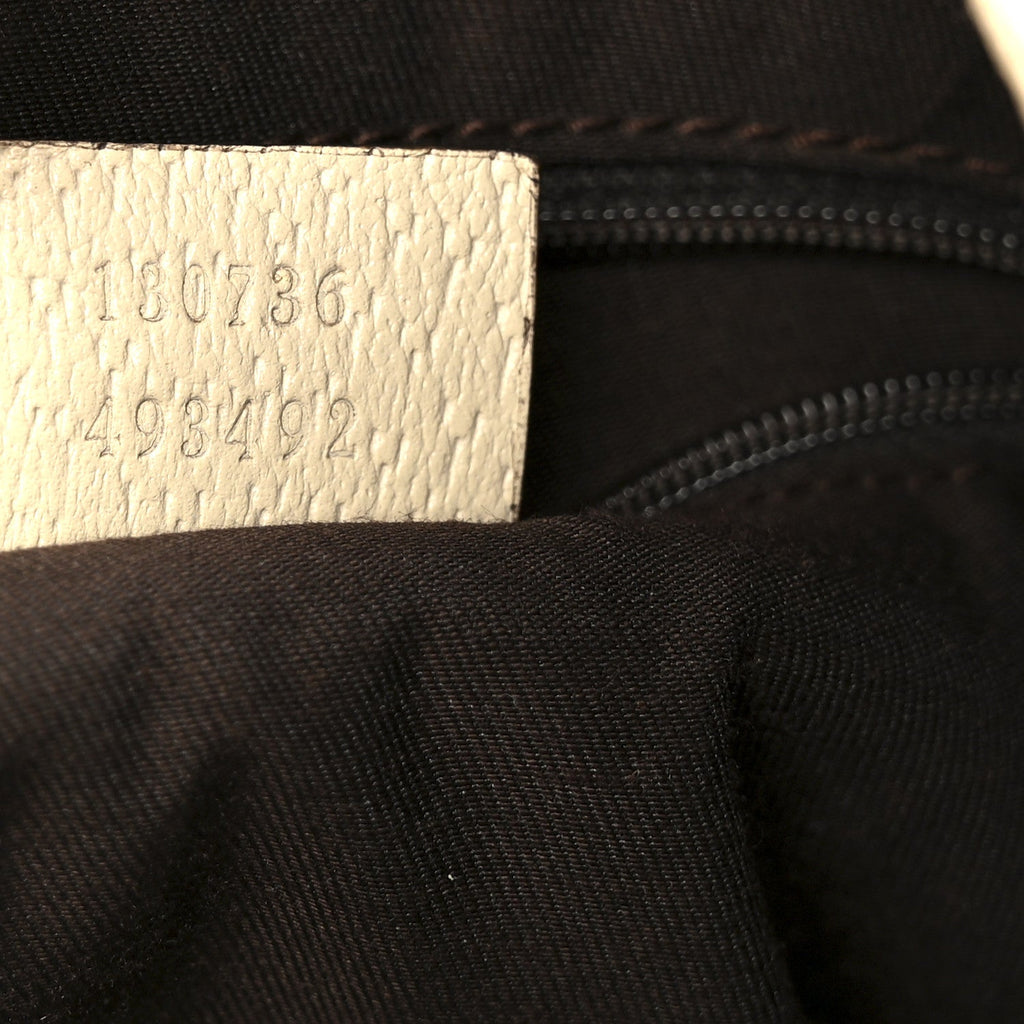 Monogram Medium Abbey Shoulder Bag Off White
