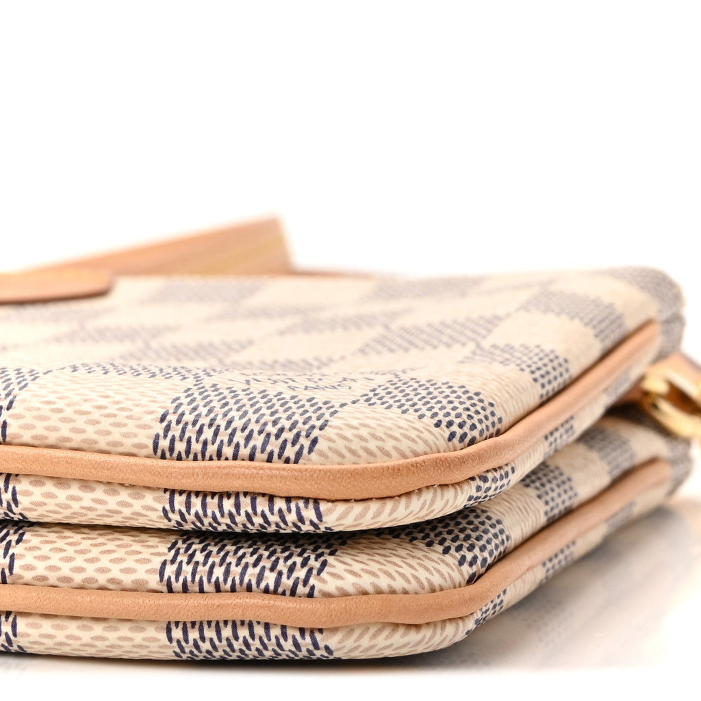 Damier Azur Double Zip Pochette