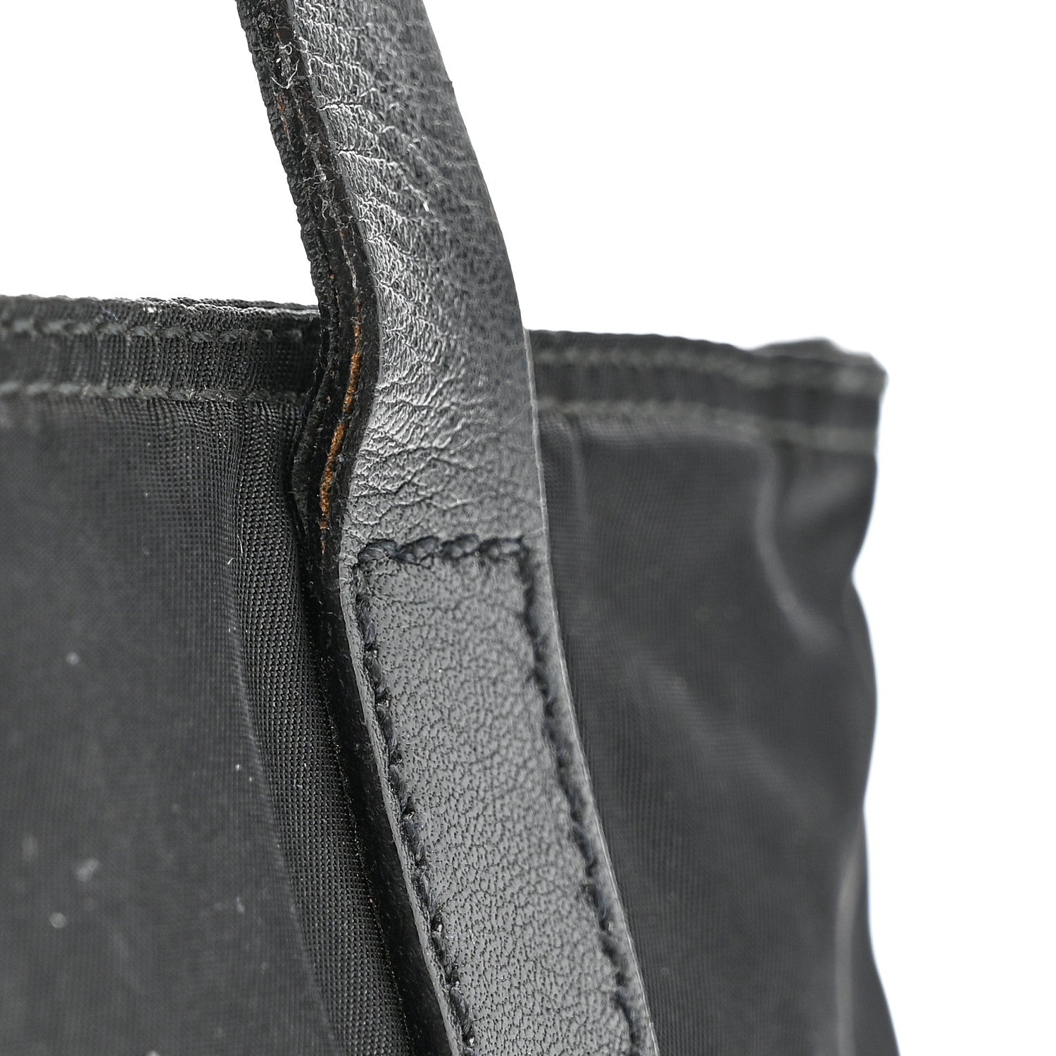 Tessuto Nylon Mini Shopping Tote Black