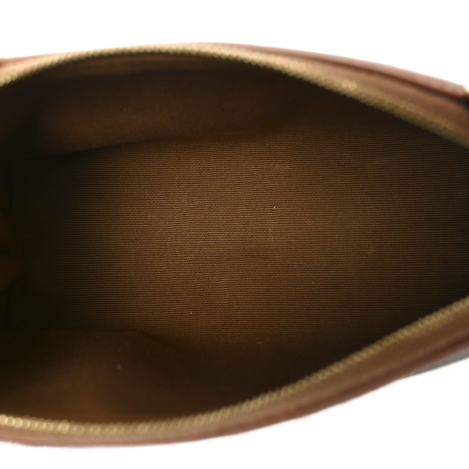 Triomphe Canvas Lambskin Clutch On Chain Tan