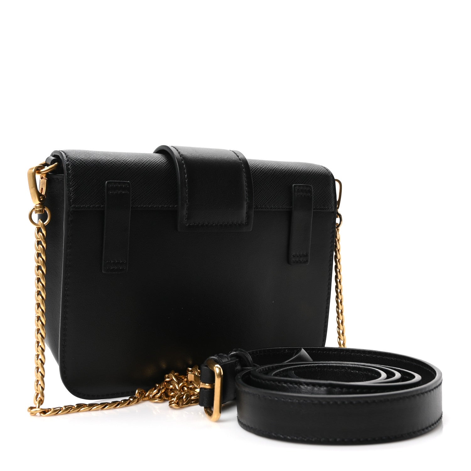 Saffiano City Calf Cahier Belt Bag Black