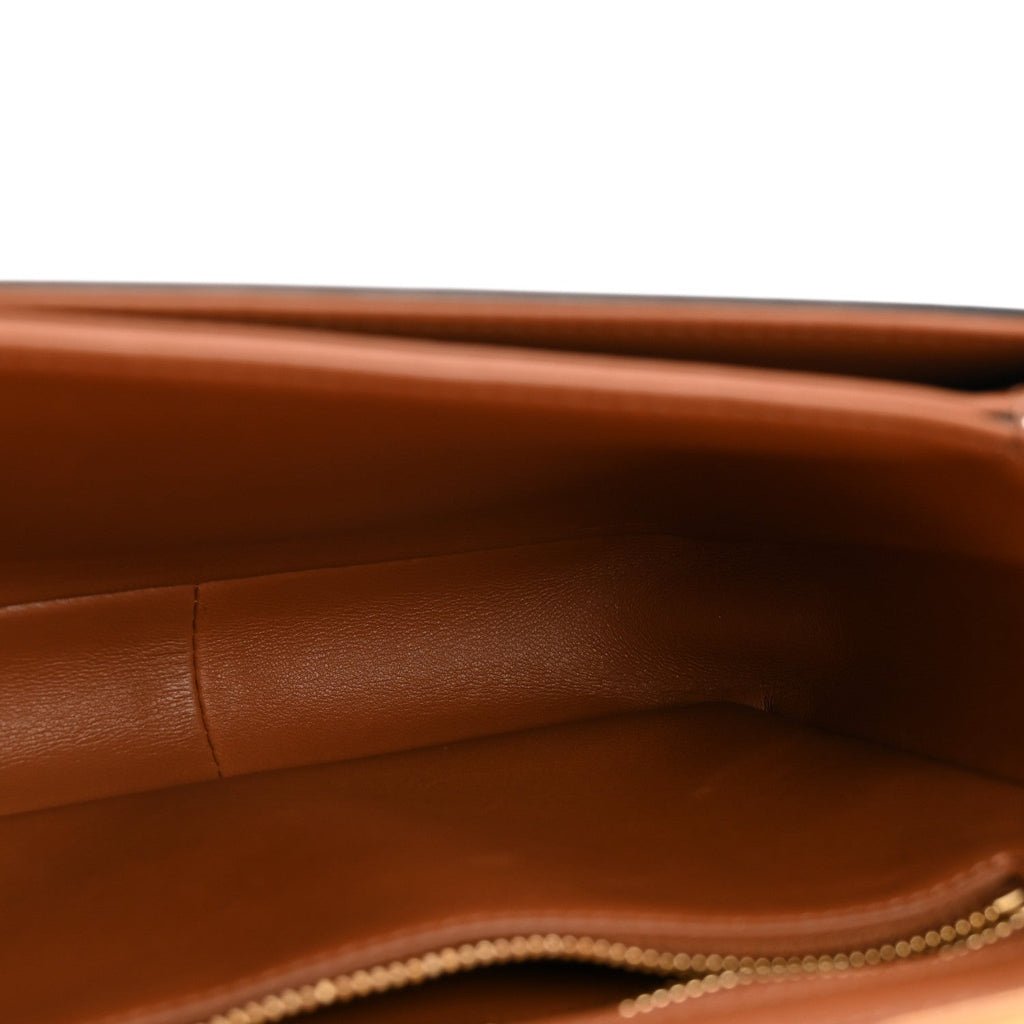 Calfskin Triomphe Canvas Teen Triomphe Bag Tan
