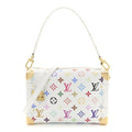 LV x TM Cowhide Monogram Multicolor Side Trunk MM White