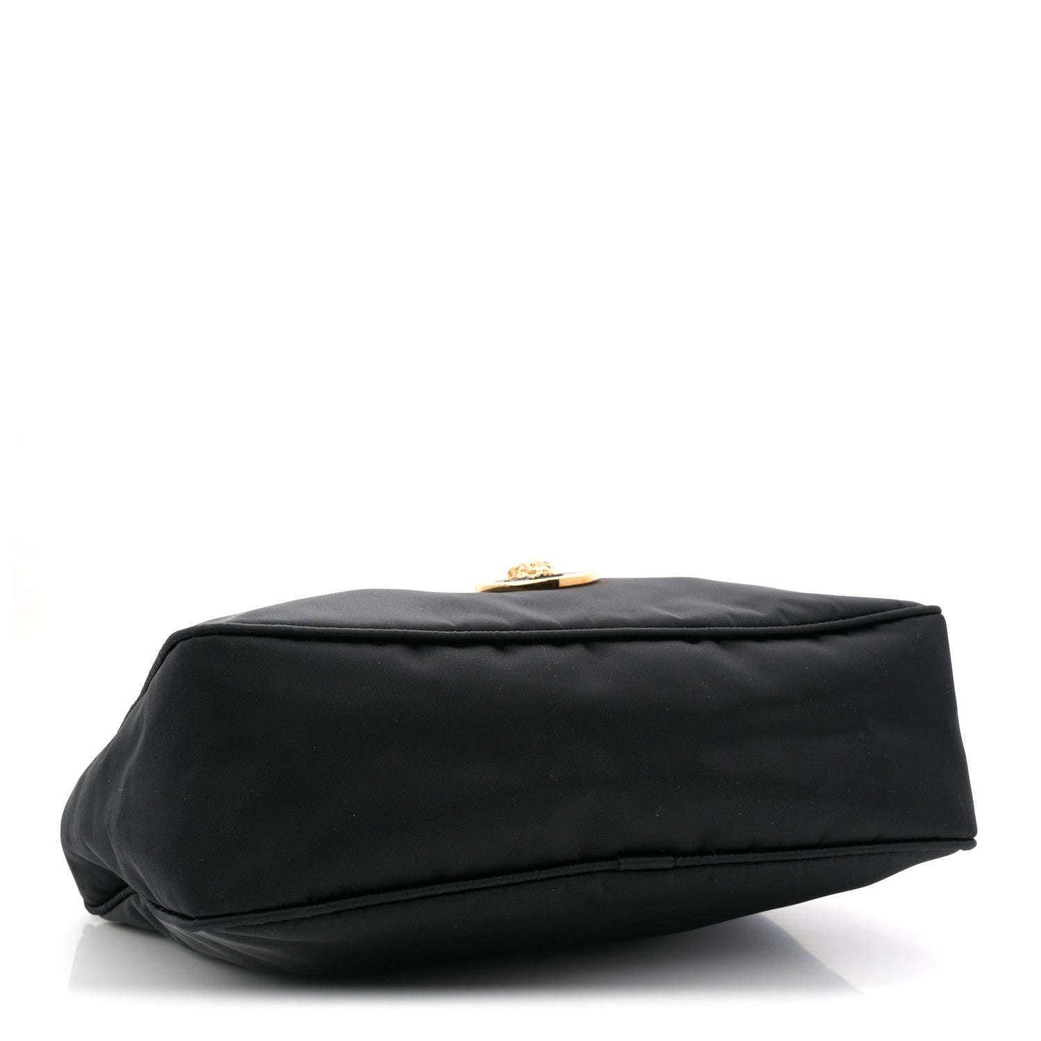 Nylon Tribute Chain Crossbody Shoulder Bag Black
