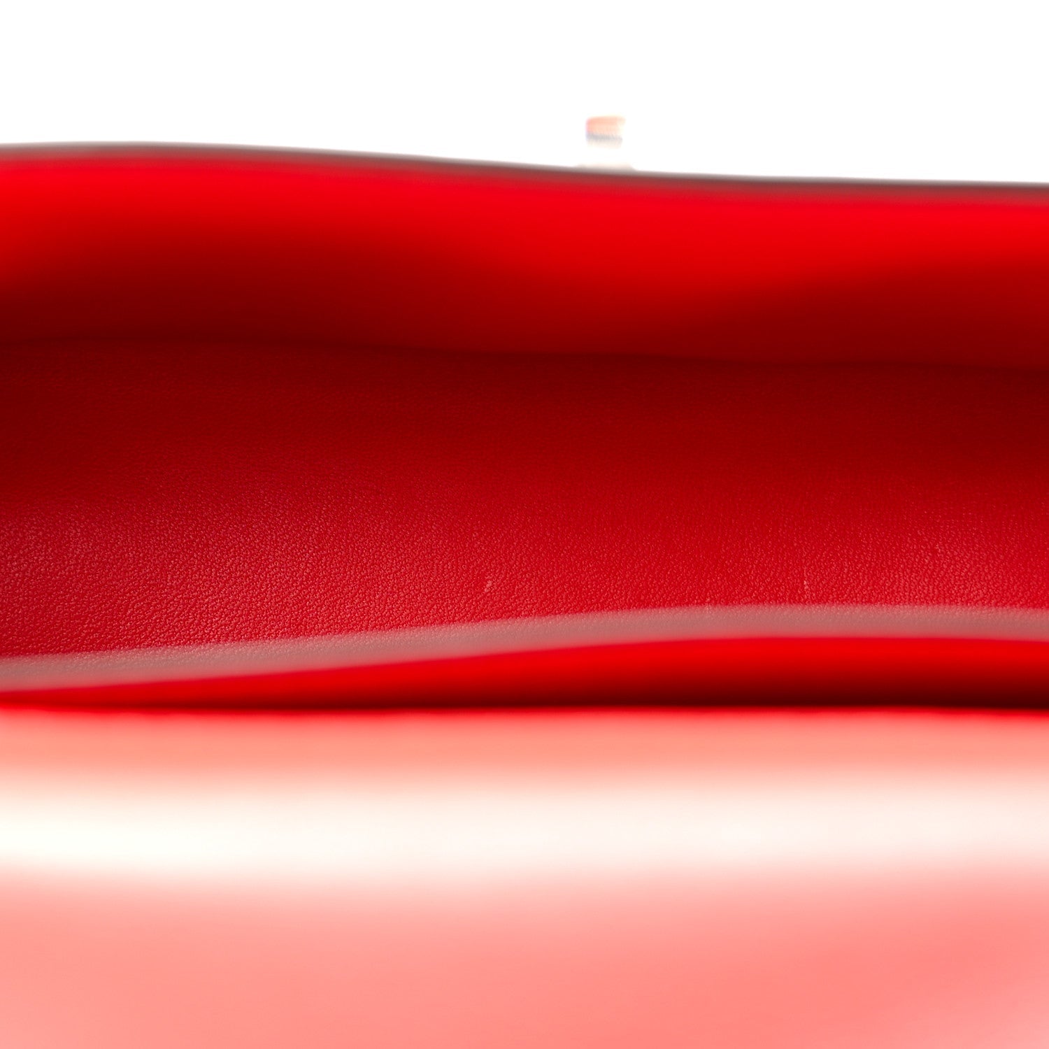 Brushed Calfskin Small Geometric Prisma Shoulder Bag Flame Red