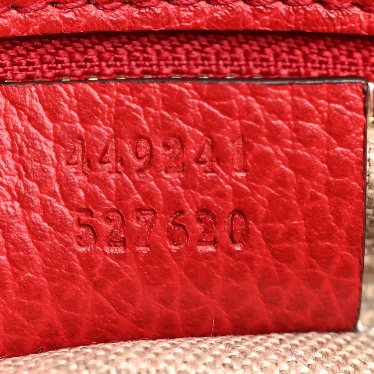 Monogram Small Bree Tote Red