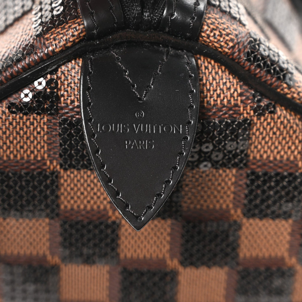 Damier Paillettes Speedy 30 Black