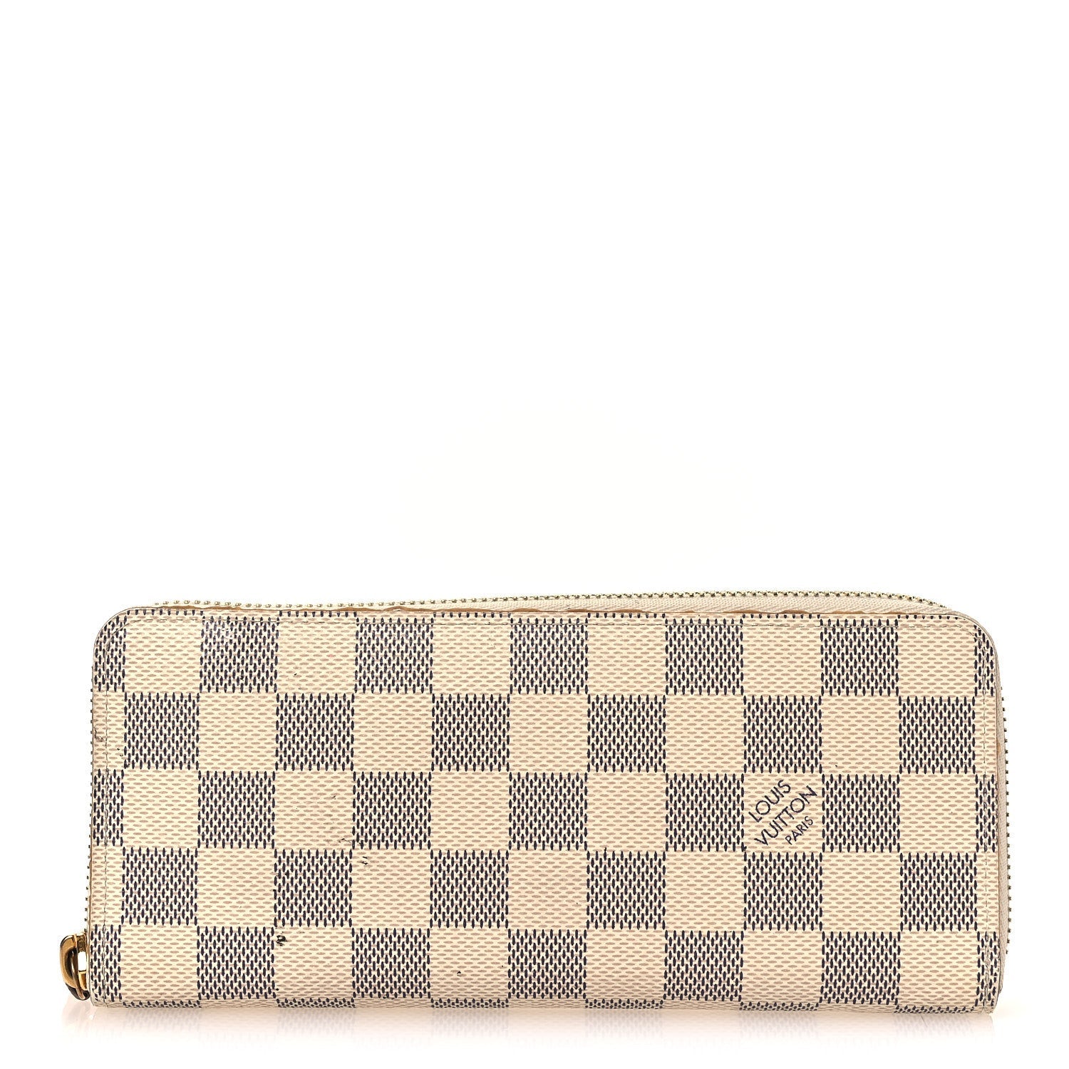 Damier Azur Clemence Wallet Rose Ballerine