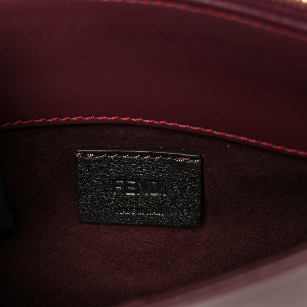 Shiny Nappa Trapuntata Dotcom Tube Wallet On Chain Bordeaux
