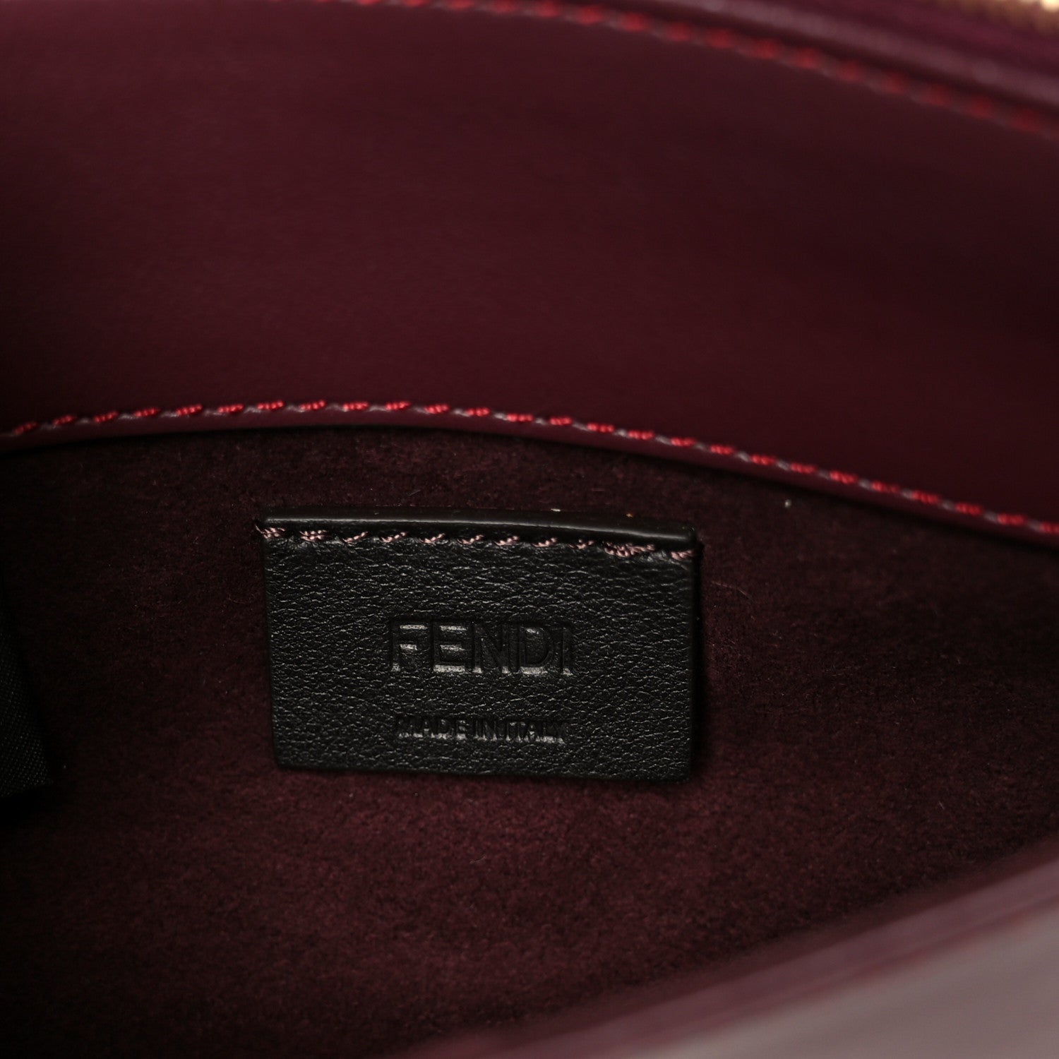 Shiny Nappa Trapuntata Dotcom Tube Wallet On Chain Bordeaux
