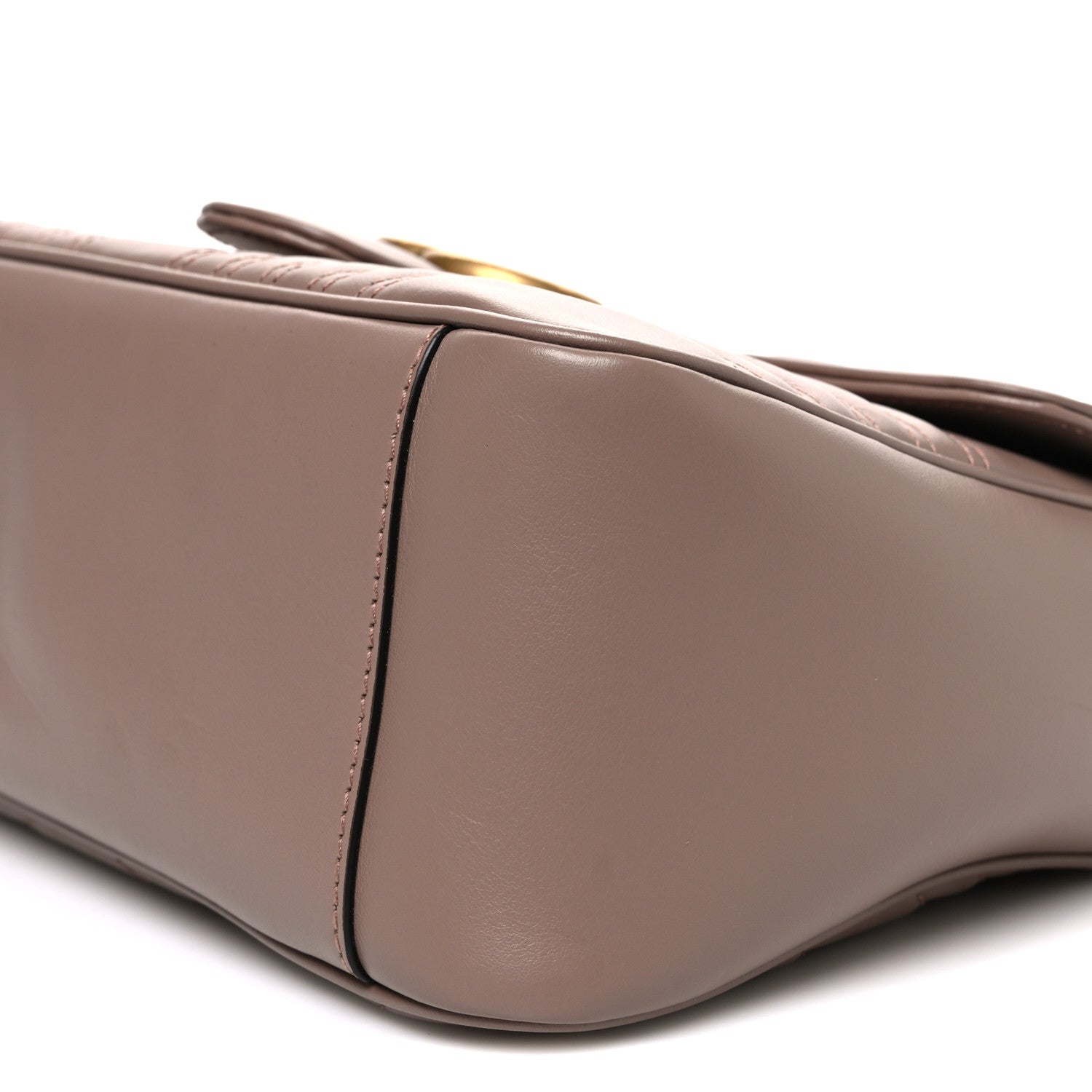 Calfskin Matelasse Small GG Marmont Top Handle Shoulder Bag Porcelain Rose