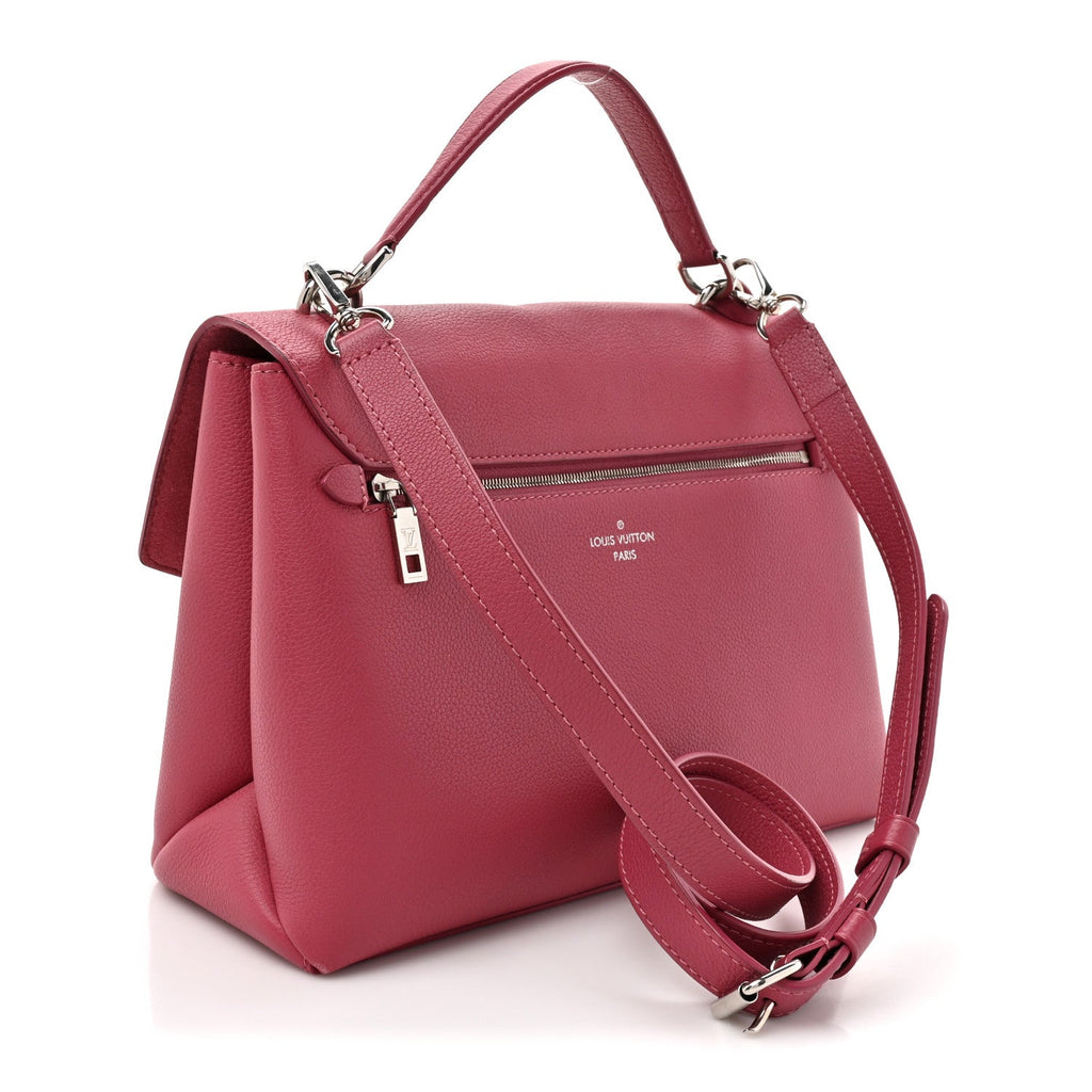 Soft Calfskin My Lockme Top Handle Lie De Vin Oxford Greige