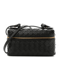 Calfskin Intrecciato Bang Bang Vanity Case Black