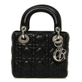 Lambskin Cannage Mini Lady Dior Black