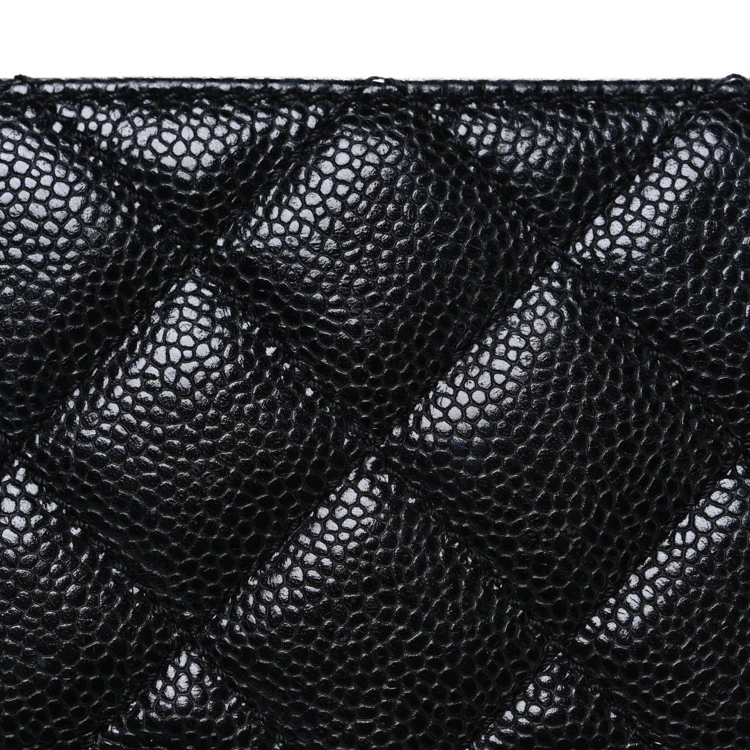 Caviar Quilted Grand Shopping Tote GST Black