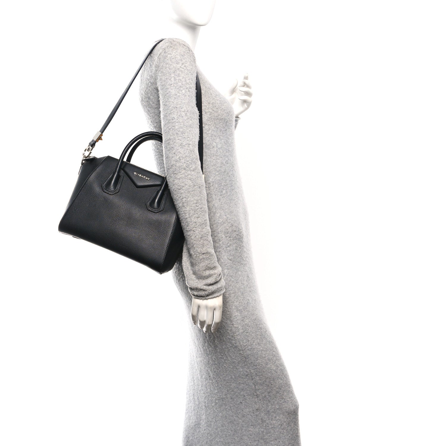 Sugar Goatskin Small Antigona Black