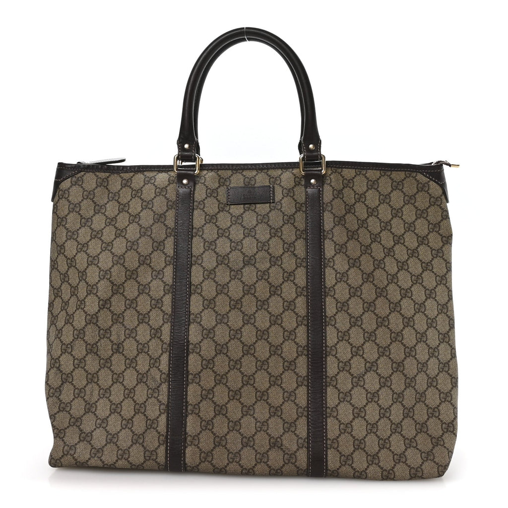 GG Plus Monogram Medium Joy Tote Dark Brown