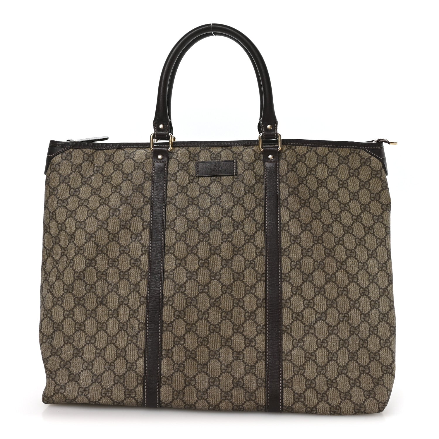 GG Plus Monogram Medium Joy Tote Dark Brown