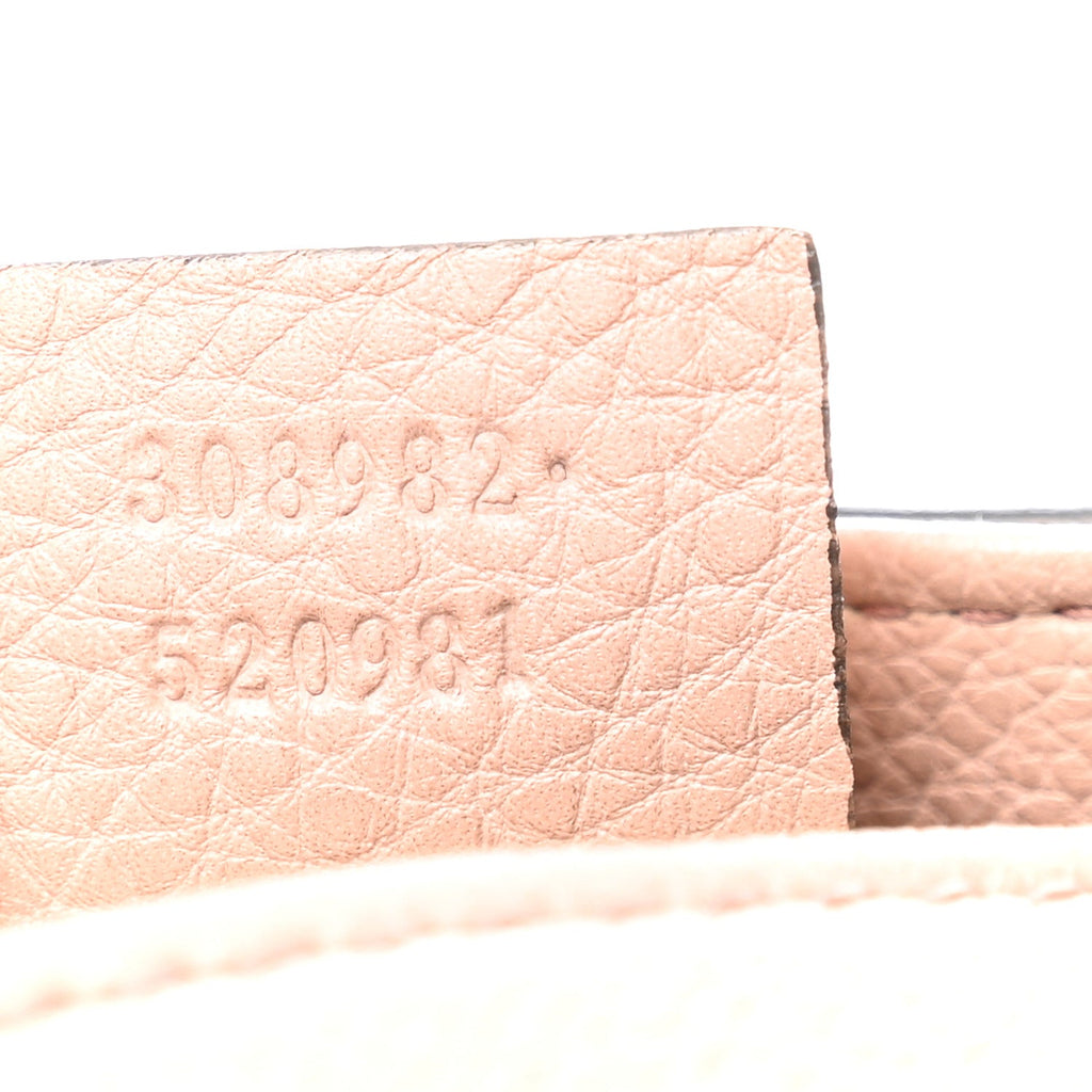 Pebbled Calfskin Medium Soho Chain Shoulder Bag Camelia